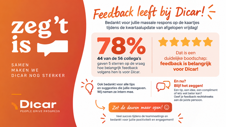 Zeg’t is!